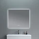 Зеркало в ванную Q-TAP Taurus 80x100см c подсветкой сенсорное включение антизапотевание прямоугольное QTTAU100080048956 - изображение 2
