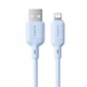 Кабель Baseus Silky Series Cable USB to Lightning 2.4A 1m P10377702313-00 Blue - зображення 1