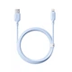 Кабель Baseus Silky Series Cable USB to Lightning 2.4A 1m P10377702313-00 Blue - зображення 3
