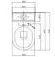 Унітаз-компакт Ravak Concept Classic Combi RimOff з сидінням Soft Close RKUM100007 - зображення 3
