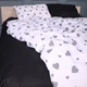 Підковдра MirSon Ranforce Elite 17-0669 Black and White Love 110х140 (2200010180121) - зображення 3