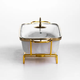 Мармітниця порцелянова 1 л на підставці з підігрівом 31х16х11 см ML-77A-11 - изображение 3