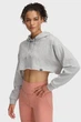 Худи женское Under Armour Ua Icon Terry Crop Hoodie 1389640-011 S Светло-серое - изображение 1
