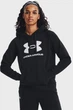 Худи женское Under Armour Ua Rival Fleece Big Logo Hdy 1379501-001 XS Черное - изображение 1