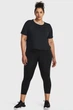 Футболка жіноча Under Armour Motion Ss 1X Чорний 1380167-001 - зображення 4