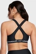 Спортивний топ жіночий Under Armour Ua Crossback Mid Bra 2XL Чорний 1361034-006 - зображення 4