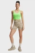 Спортивный топ женской Under Armour Pjt Rck Fitted Bra Tank S Салатовий 1389714-362 - изображение 3