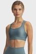 Спортивный топ женской Under Armour Crossback Mid Bra XS Бірюзовий 1361034-587 - изображение 1
