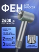 Професійний фен для волосся 2400Вт з іонізацією 110000 об/хв, холодне обдування, 2 швидкості, 3 режими, компактний і легкий - зображення 1