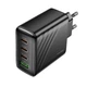 Мережевий зарядний пристрій Hoco CS27A 67W GaN 3C1A Black - зображення 2