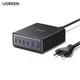 Мережевий зарядний пристрій UGREEN X765 100W 6-port 4C2A GaN Desktop Fast Charging Grey (65190) - зображення 1