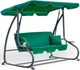 Садова гойдалка з навісом JUST GARDEN Relax Comfort "Зелена" - розкладна, 3х-місна гойдалка з посиленим каркасом. Чудовий варіант для затишного відпочинку - зображення 3