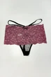 Трусики стринг Koza Underwear 3(M) Сиреневый-Черный (134370) - изображение 1