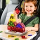 Різнокольорові Магнітні Міні-Блоки Magnetic Blocks Tiles 40 деталей 3D Магнітний Конструктор Дитячий для Хлопчиків та Дівчаток Розвиваючий Ігровий Набір для Подорожей у Металевому Боксі - изображение 11