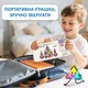 Різнокольорові Магнітні Міні-Блоки Magnetic Blocks Tiles 40 деталей 3D Магнітний Конструктор Дитячий для Хлопчиків та Дівчаток Розвиваючий Ігровий Набір для Подорожей у Металевому Боксі - изображение 12