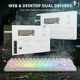 Ігрова Клавіатура ATTACK SHARK R68 HE White Магнітні світчі. Дротова, 8000Hz/s. RGB Підсвічування, Switch 0.005mm. Rapid Trigger - изображение 10