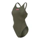 Купальник закритий для жінок Arena TEAM SWIMSUIT SWIM TECH SOLID Темно-зелений 42 (004763-609 42) - зображення 4