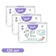 Дитячі підгузки 126 шт Happy Bella Baby Newborn розмір 1 (2-5 кг) Дитячі одноразові підгузники з індикатором вологи та м’якими бортиками Памперси для дітей з чутливою шкірою - зображення 1
