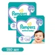 Дитячі підгузки 180 шт Pampers Active Baby розмір 3 (6-10 кг) Дитячі підгузники памперс з індикатором вологи та манжетами з подвійною щільністю Памперси преміум для дітей для нічного сну - зображення 1