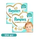 Детские подгузники 104 шт Pampers Premium Care размер 4 (9-14 кг) - изображение 1