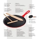 Сковорідка для млинців Le Creuset Tradition 27 см Satin Black (20136270000460) - зображення 2