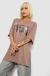 Футболка жіноча з принтом мокко 244R2022-5 AGER XL - зображення 3