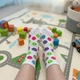 Детские высокие носки белые с смайлами 26-30 6 пар - изображение 4