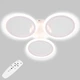 Потолочная LED люстра, светильник светодиодный белый Sunlight 6326/3S - изображение 1