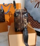 Сумка женская Louis Vuitton Petite Malle Souple Monogram коричневая (011) - изображение 4
