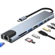 Концентратор Dynamode USB-C 8-in-1 HDMI 4K30Hz + 1xRJ45 + 1xUSB 3.0 + 1xUSB 2.0 + 1xUSB-C PD (BYL-2017L) - зображення 7
