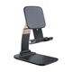 Подставка для планшета и телефона Knight Foldable Desk Mobile Phone Holder Stand (Plastic) Black Essager (EZJZM-QSSJ01) - изображение 1