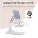 Подставка для планшета и телефона Knight Foldable Desk Mobile Phone Holder Stand (Plastic) White Essager (EZJZM-QSSJ02) - изображение 6
