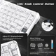 Ігрова клавітура Attack shark x85 Pro White countour 4000mAh, 75%, Hot-Swap, RGB, 2.4GHz/Bluetooth/USB - изображение 10