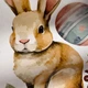 Набор пасхального декора Наклейки Кролик яйца цветы Happy Easter Набор S 55х70см матовая - изображение 2