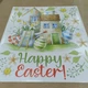 Декоративная наклейка Пасхальный домик 01 (весна цветы листья яйца Happy Easter) Набор М 100х100см матовая - изображение 2