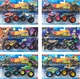 Набір із 2 машинок-позашляховиків Hot Wheels серії Monster Trucks в асортименті (FYJ64) - зображення 1