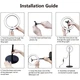 Набор блогера Puluz Ring USB LED lamp 10.2"+ table mount 140cm (PKT3039) - изображение 2