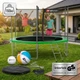 Батут Hop-Sport 10ft (305 см) зелений з внутрішньою сіткою: до 150 кг, для дітей, дорослих, дачі, вулиці - зображення 1