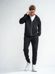 Мужской спортивный костюм со змейкой демисезонный Teamv Oversize ZIP черный XXL - изображение 7