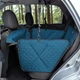 Автогамак для собак Comfort Mini Blue на 1/2 заднего сиденья, непромокаемый, прочный, со съёмными бортиками, автомобильный чехол для перевозки собаки в авто, цвет морская волна, SKU 005215, Your Stylish Hunter - изображение 3