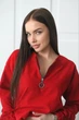 Женский костюм повседневный красный 42-44 р849.341 - изображение 3