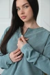 Женский костюм повседневный оливковый 42-44 р849.341 - изображение 6