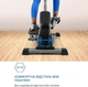 Велотренажер Klarfit Tauon вертикальный для домашних тренировок, черный - изображение 7