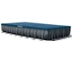 Каркасный бассейн Intex 26378 54 368 л 975*488*132 см Ultra XTR Rectangular Frame Pool Фильтр-насос/лестница/подстилка/тент/волейбольная сетка/набор для чистки (LN7-26378) - изображение 4