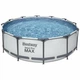 Каркасный бассейн Bestway 56420 10250 л 366х122 см с картриджным фильтром, тентом и лестницей (LN7- BW 56420) - изображение 3