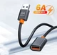 USB подовжувач (150см) 3.0/2.0 6А 120W нейлон - зображення 2