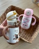 Термос - поильник с ручками для напитков 350 мл Jam Bear Diller, розовый - изображение 7