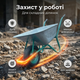 Тачка будівельна Dozer 90/170л одноколісна корито для будови дачі сипучих матеріалів до 180кг оцинкована - зображення 7