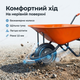 Тачка будівельна Dozer 90/170л корито 88×60×25см для будмайданчика сипучих матеріалів до 200кг оцинковане - зображення 7