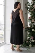 Ночная рубашка длинная XXL+ Нч1230 Чорный, 3XL - изображение 4